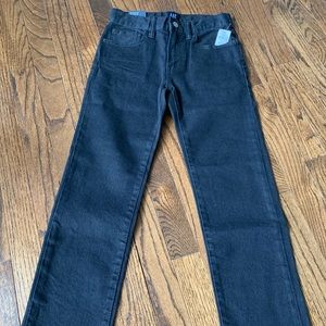 Gap Boys NWT Black Jeans size 8 Stretch Straight